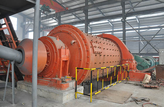 A ball mill in the molybdenum ore proccessing plant.jpg